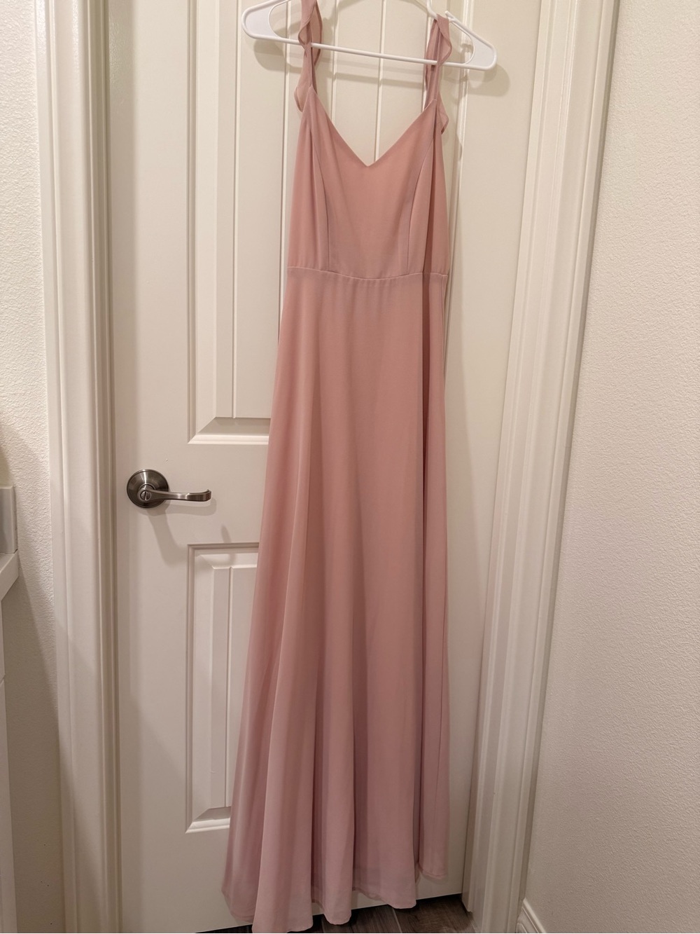 Lulus Meteoric Rise Blush V-Neck Maxi Dress, XS